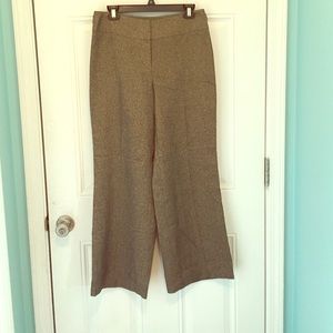 Beautiful gold and black tweed, wide leg trouser