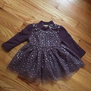 Dark purple star dress NWOT