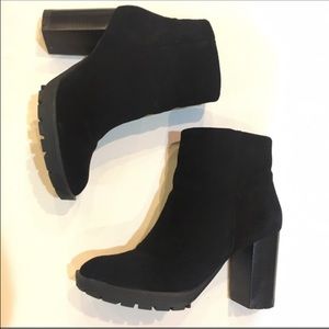 BCBG suede booties