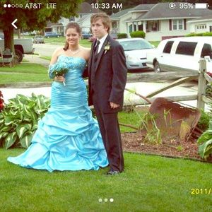 Beautiful blue mermaid corset