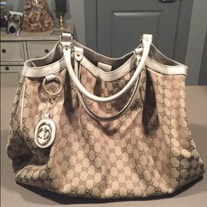 Monogram Large Sukey Tote Off White