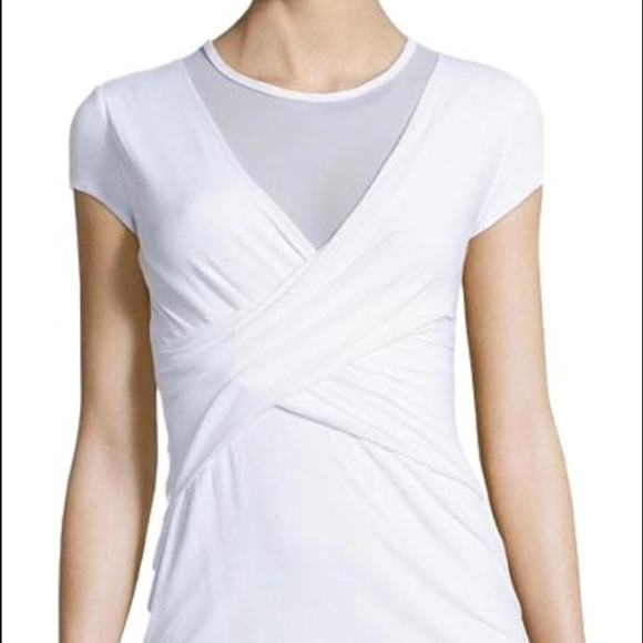 Bailey 44 Curator top with mesh neckline - Picture 1 of 2