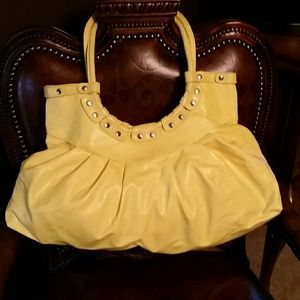 UNIQUE CACHE YELLOW HOBO BAG