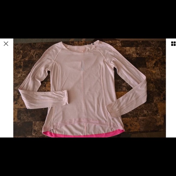 Light pink long sleeve lululemon! Size 6!