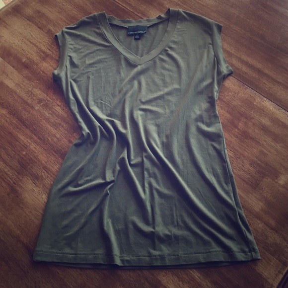 Cynthia Rowley XS army green top