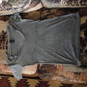 Sheer, gray t shirt. Size small