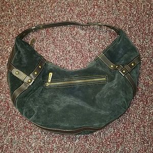 MAXX New York blank suede hobo bag