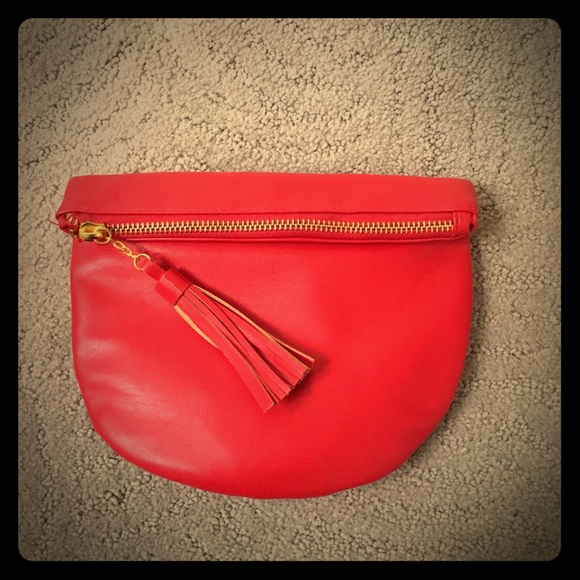 Red clutch hand purse 👛 with tassel
