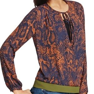 Closet SALE CAbi Border Wrap Blouse
