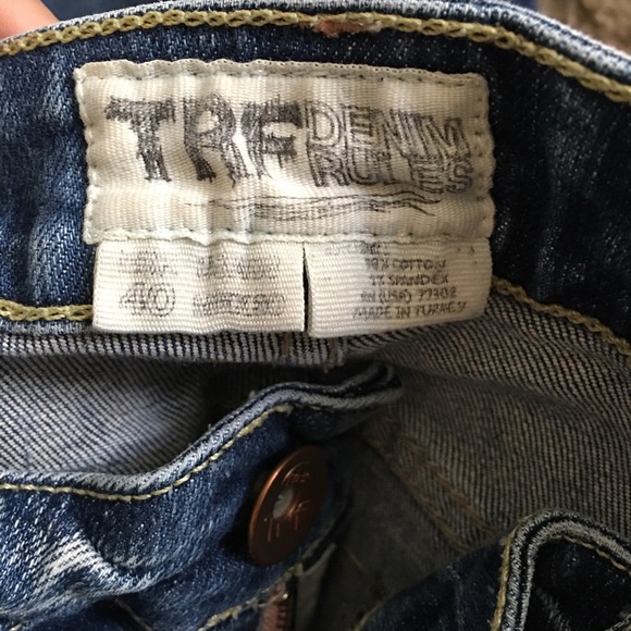 Zara TRF Low Waist Denim Blue Skinny Jeans - Picture 3 of 3