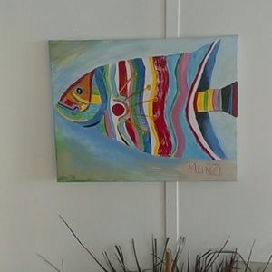 Hand painted fish picture