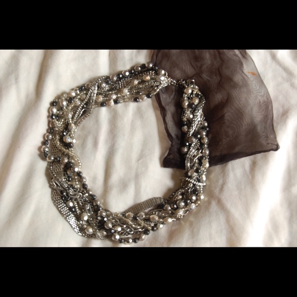 Laila Rowe Silver Statement Necklace - Picture 1 of 4
