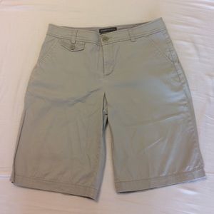 Dockers Mid-Rise Curvy Khaki Bermuda Shorts