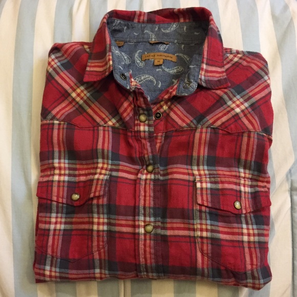 Cotton flannel print shirt