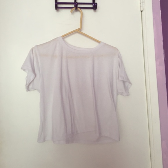 Sheer white crop top