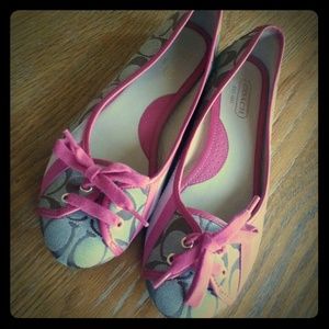 Coach Pink/Brown Classic Janelle Style Shoes