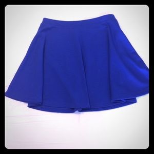 Forever 21 Blue Mini Flare Skirt