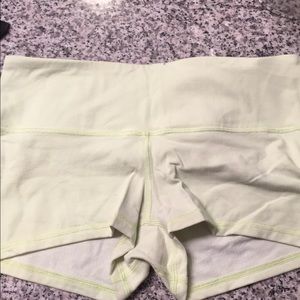 Light Yellow Lululemon shorts