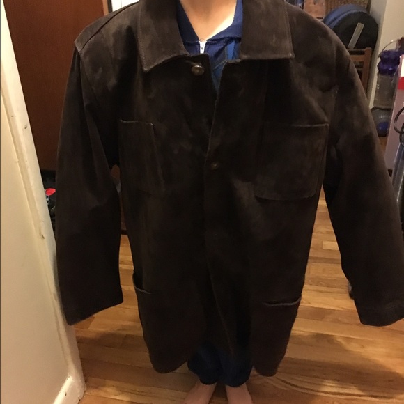 perry ellis suede jacket
