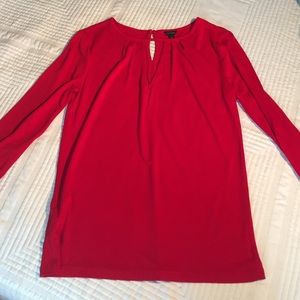 Ann Taylor keyhole neck blouse.