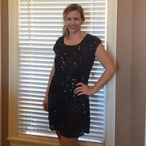 Sequin, black New Year's Eve dress!