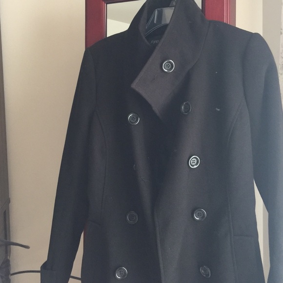 Black peacoat