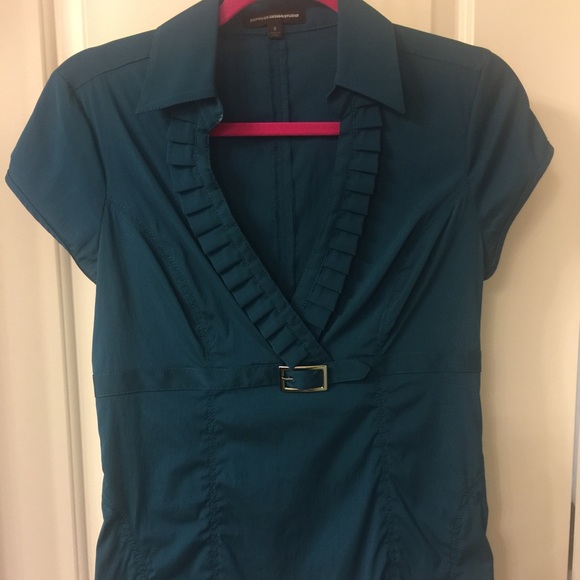 Express, turquoise, small top