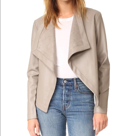 BB Dakota Peppin Vegan Leather Drapey Jacket
