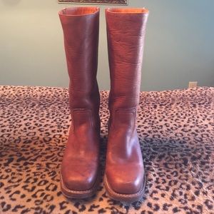 Frye boots camel color size 9