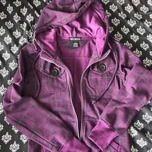 Zip up hooded sweatshirt