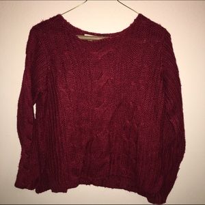 Red Knit Sweater