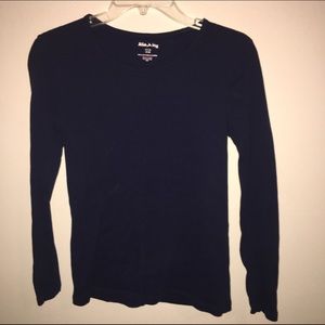 Long Sleeve Blue Tee