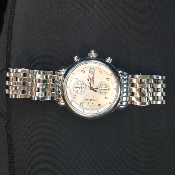 Michelle watch round face stainless steel band