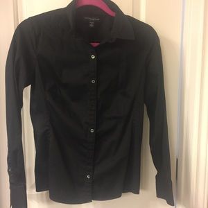 Banana Republic, black dress shirt, sz small