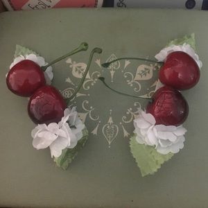 Pinup Girl Clothing hair flower cherry