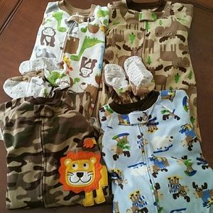 Boy's Footed Pajamas Bundle
