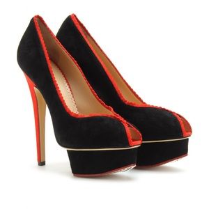 Charlotte Olympia Daphne black pumps sz 39