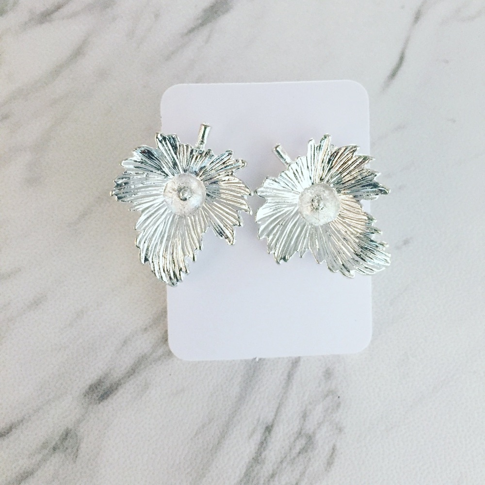 Silver Leaf Earrings