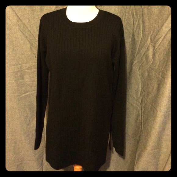 Ribbed Tunic Sweater by DKNY