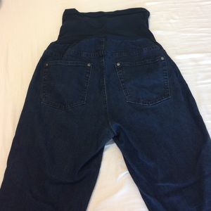 Dark Blue Stretch Maternity Jeans