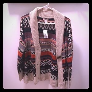 Print cardigan
