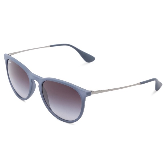 Ray Ban Rubber Blue Round Sunglasses