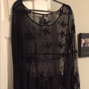 Goth chic blouse