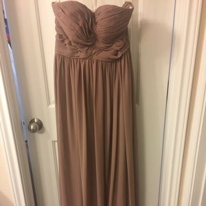 Mocha gown, Bill Levkoff, size 4