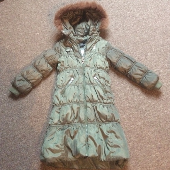 Baby phat long down jacket