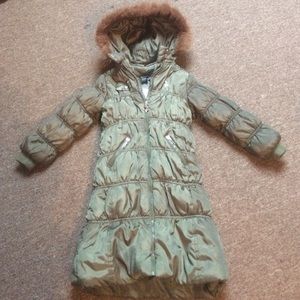 Baby phat long down jacket