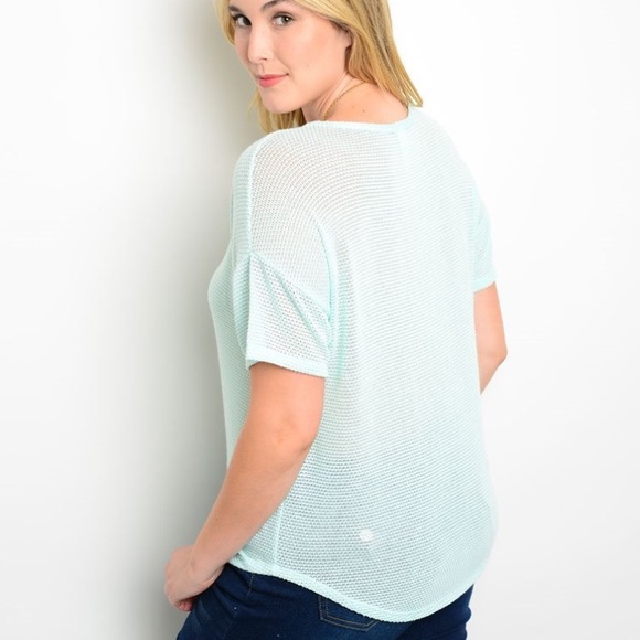 ✨Plus size Mint Top✨ - Picture 2 of 4