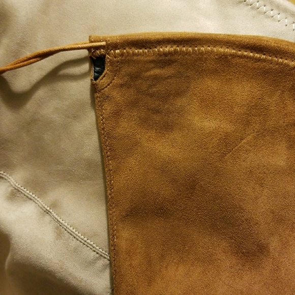 🆕Chestnut Brown Highland Over The Knee Stretchy Suede Hiline Thigh High Boots - Picture 2 of 9