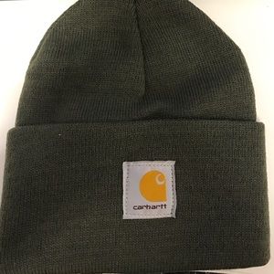 HP! Carhartt Mens Dark Green Knit Watch Cap A18308
