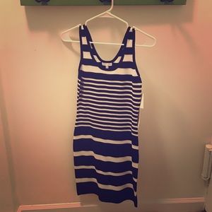 Black and white stripe dress
